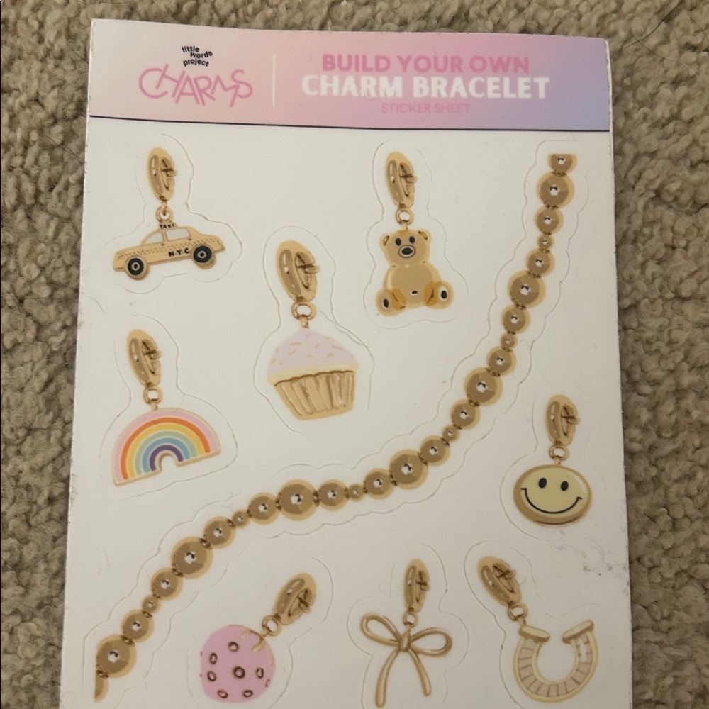 Whimsy Charms Sticker Sheet - Multicolor